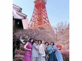 松本伊代、豪華82年組アイドルと東京タワー下で華やかお花見ランチ！