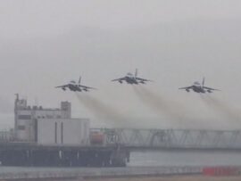 【速報】ブルーインパルスは天候不良のため飛行中止　大阪・関西万博開幕に合わせて飛行予定も