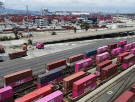１４５％関税適用の中国製品を乗せた船、米ＬＡに到着　輸送量半減で近く品薄か