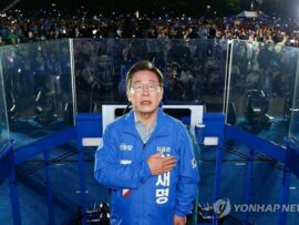 韓国大統領選候補が最後の訴え　李在明氏「投票で内乱終息を」・金文洙氏「怪物独裁阻止」