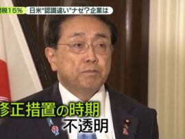日米相互関税、認識の齟齬を修正へ：大統領令修正合意も適用時期は不透明