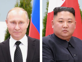 金氏、プーチン氏を全面的に支持　ロ朝首脳、異例の電話会談