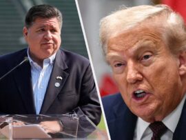 トランプ氏とプリツカー知事、州兵派遣巡り激論 体型揶揄に「小学生レベル」と応酬