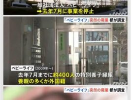 【速報】特別養子縁組のあっせんを行う民間団体「ベビーライフ」海外養親から計２億円超受取発覚→結果、養子の親は全員外国人※本来は国内が原則
