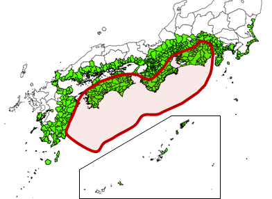 ■緊急■　四国で震度6弱「南海トラフ予想震源範囲で発生」前震ではないかと話題