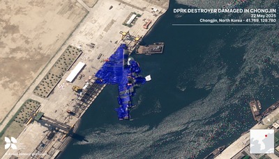 【北朝鮮】金正恩が出席する浸水式で失敗した新型駆逐艦、衛生写真で壮大な失敗具合が世界中に晒される「そりゃ死刑だわ」 【北朝鮮】金正恩が出席する浸水式で失敗した新型駆逐艦、衛生写真で壮大な失敗具合が世界中に晒される「そりゃ死刑だわ」