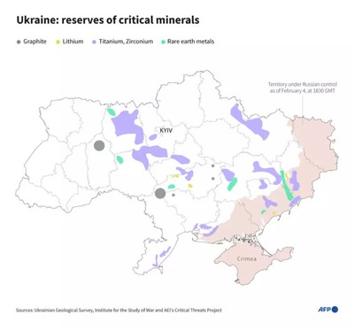 【悲報】ロシア軍の現在のウクライナ実効支配地域、レアアースの宝庫だった