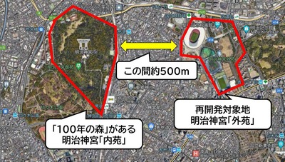 蓮舫「神宮外苑、100年かけて育ててきた森」→外苑に森なんてないと炎上