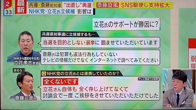 読売テレビ「立花孝志の意見を忖度なしに聞くべき時がきた」立憲の杉尾秀哉議員「頭おかしい」