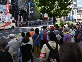 【画像】共産・志位議長「若い方々が次々に足を止めて聞いてくださいました！」