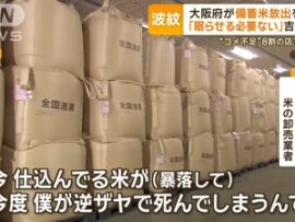 【深刻】お米の卸売業者さんの悲痛な声「備蓄米出されたら暴落して困る😭」
