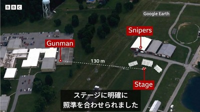 トランプ暗殺未遂、10分前にシークレットサービスが屋根に居る容疑者を発見して見失っていた！