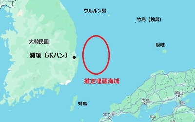 【地図あり】韓国大統領が日本海の試掘を表明「東海(日本海)に最大140億バレルに達する大量の石油と天然ガスが埋蔵されている」