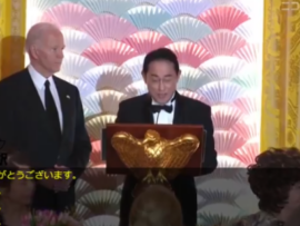 【動画】岸田首相の晩餐会スピーチ、大爆笑の大絶賛でパヨイライラｗｗｗｗ