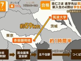 【テレビ朝日】玉川徹「筑波大まで往復3時間通えると思うのは文系の発想」悠仁親王殿下通学方法に私見