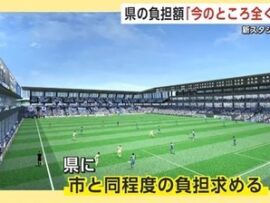【悲報】秋田県知事「自力で金も集められないのにスタジアムなんて建てるわけねーだろばーかwwwww
