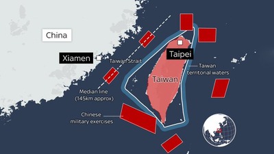【速報】中国軍、台湾を包囲し軍事演習「台湾侵攻、間もなくか」と心配する声も上がり始める