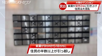 【画像】中国人がマンションを買収「家賃9万から20万にしますので宜しく」→以前に関西で話題も今度は都心で発生、SNS民が届いた通知書を公開