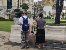 タイ王宮で娘に小便させた旅行客、コレのせいで一瞬で中国人だとバレる　王室を侮辱すれば懲役15年「家族が重刑を受ける可能性」